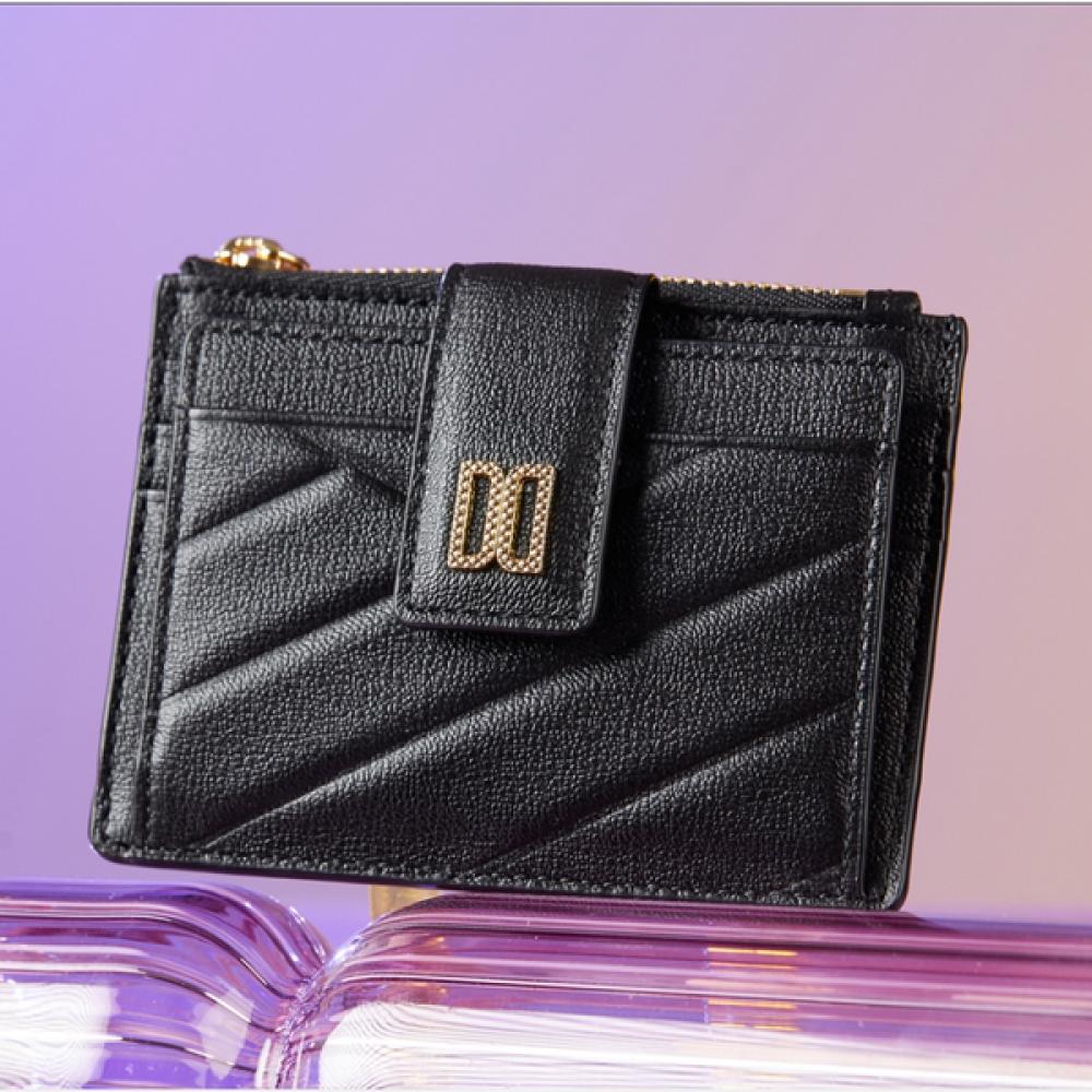 

Daks Black Carlisle Pattern Gold Dd Card Wallet Dcho3e418 Single option