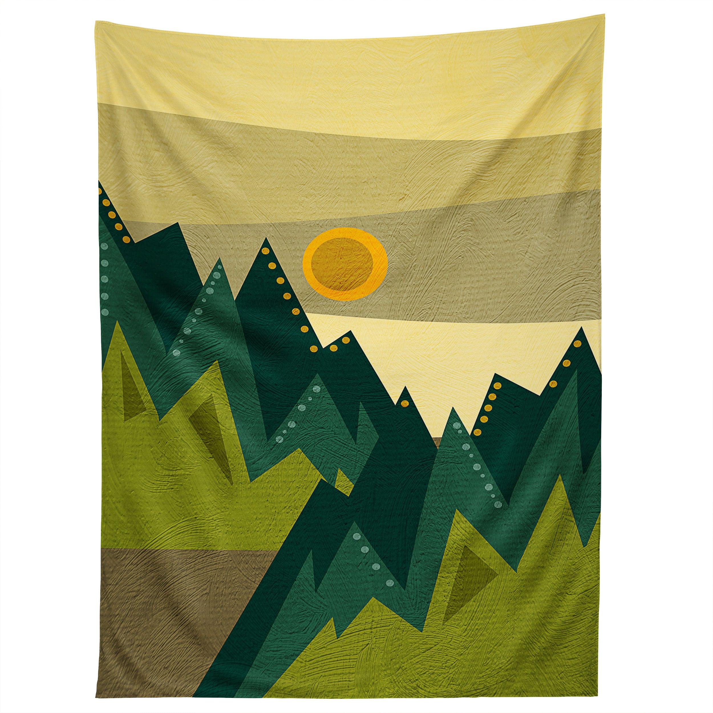 GEOMETRIC LANDSCAPE III tapestry 75x100