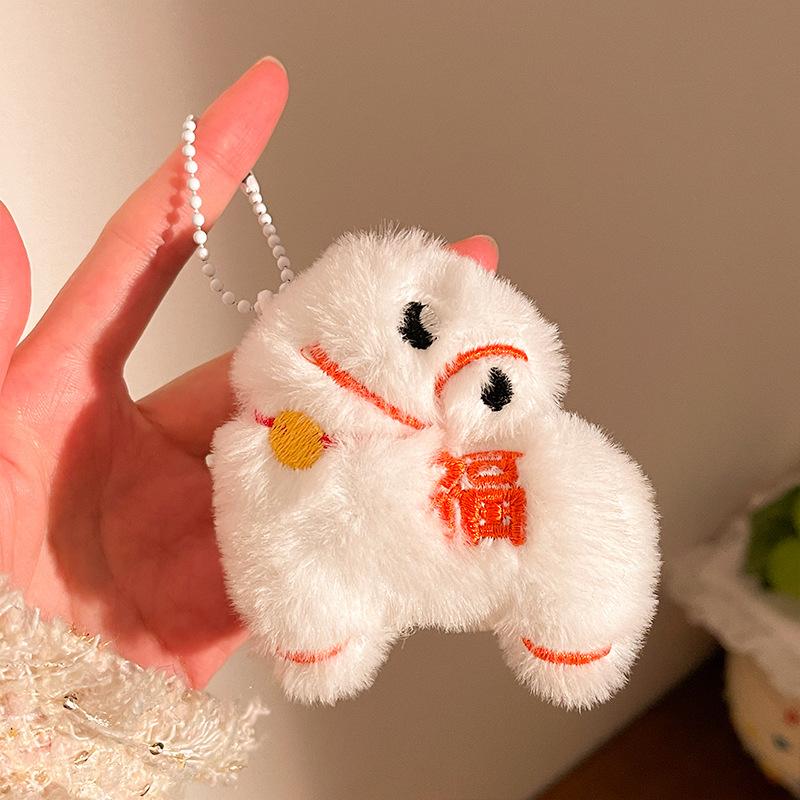 Cute Year Of The Horse Pony Mascot Plush Doll Stuffed Toy Keychain Pendant Bag Hanging Chinese New Year Blessing Souvenir Gifts