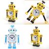 Kids Cartoon Alarm Clock Battery Powered Quartz Movement For Bedroom And Lounge