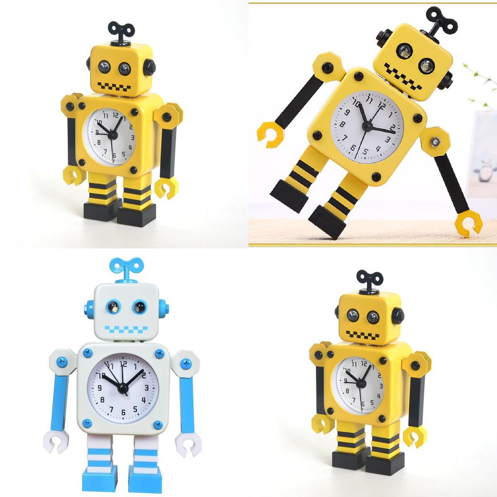 Kids Cartoon Alarm Clock Battery Powered Quartz Movement For Bedroom And Lounge