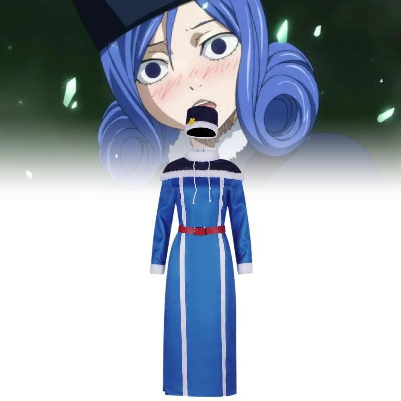 Trendy Juubia Anime Costume With Dress Cloak Hat And Belt Perfect For Halloween Events