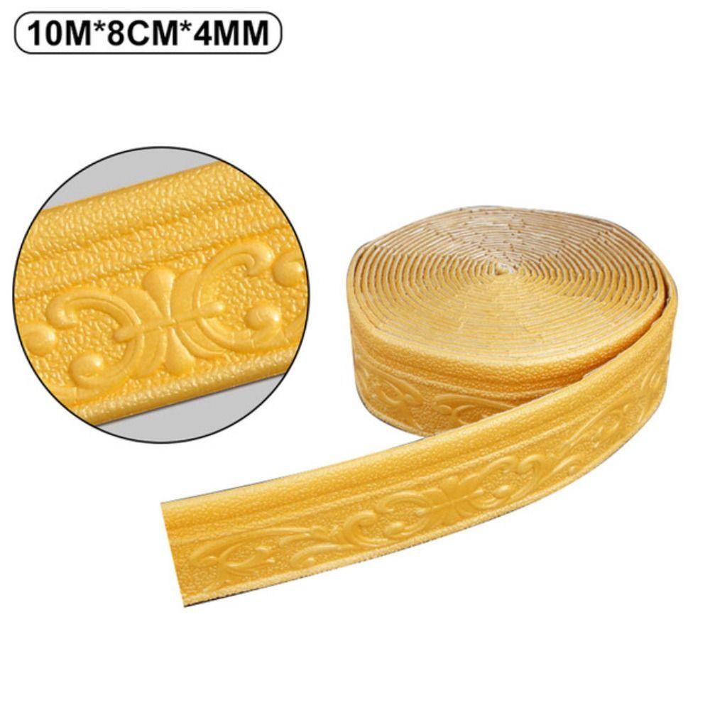 

10 м Водонепроницаемые Домашние Украшения для Стен Спальни Обои Бордюр Пенопластовые Наклейки на Стену Самоклеящиеся 10mx8cm-5