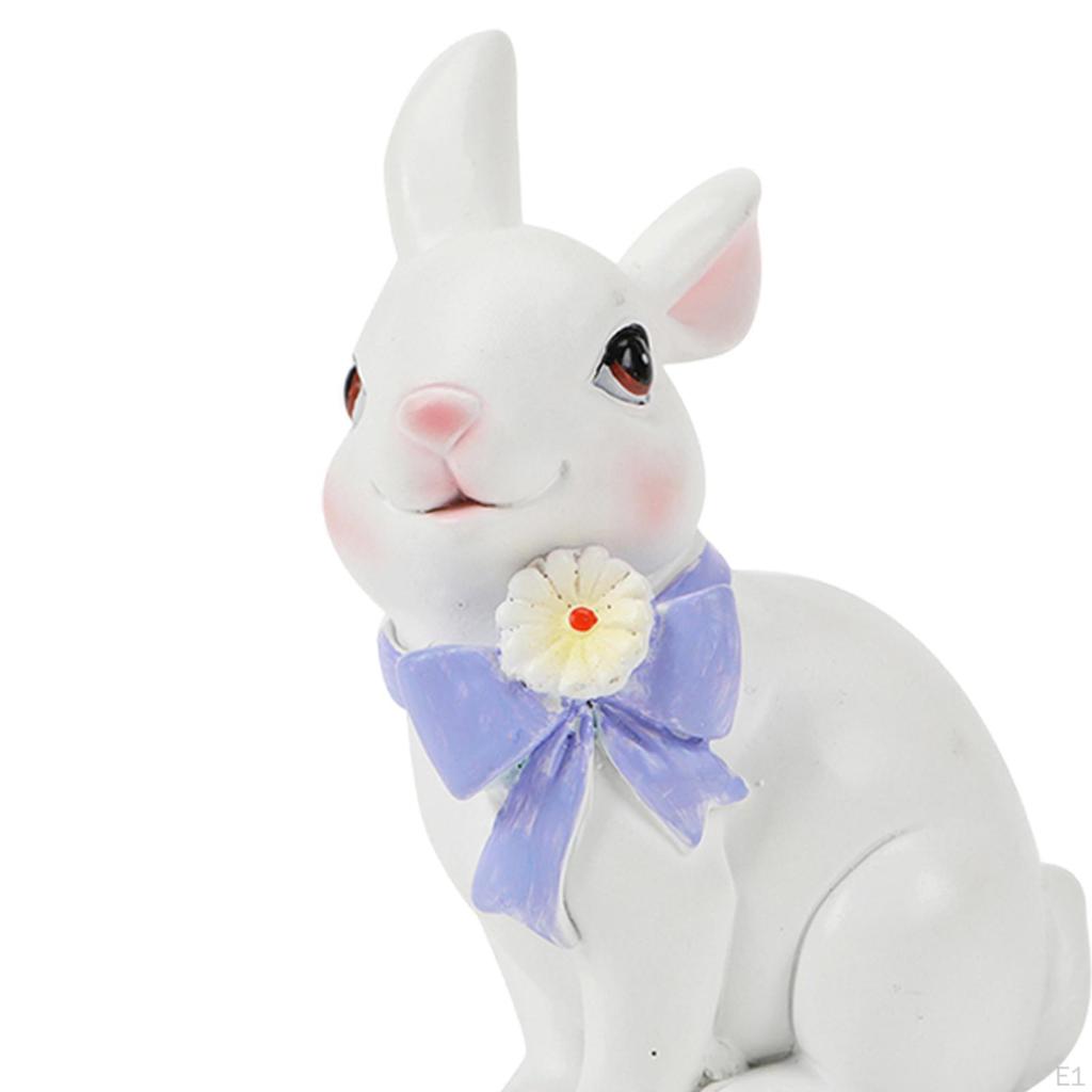 3 Stück Hasenfigur Kaninchenskulptur für Oster-Heimdekoration