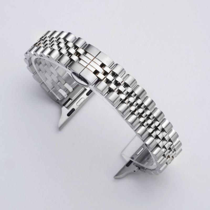 

Ремешок для часов Apple Watch с тонкой талией из нержавеющей стали с бусинами для женщин 14mm