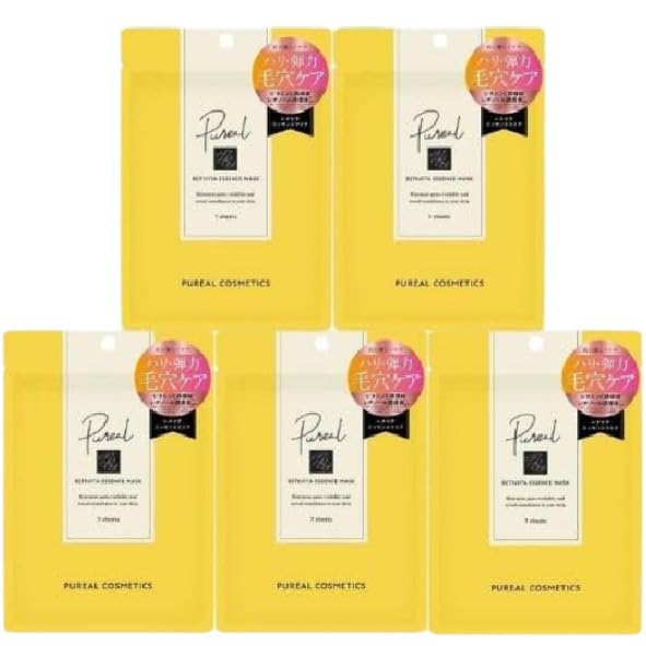of 5 Maruman Recivita Essence Pore Vitamin 7 sheets [Set bags] Mask, Firmness, Elasticity, Care, C,