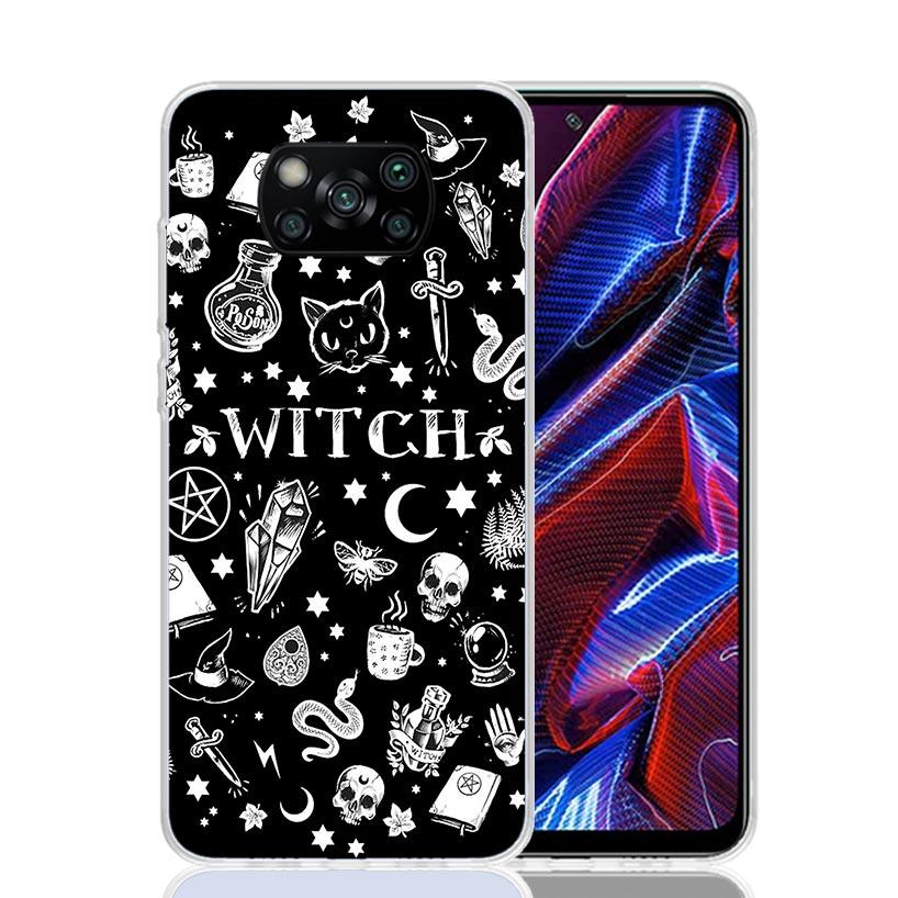 

Pink Cat Skull Sorceress Witch Case Phone Cover for Xiaomi Redmi Note 10 9 9S 8 8T 7 5 Pro Mi 12T 11T 10T 9T 12 11 Lite A3 A2 Tr Xiaomi Mi 9T (Pro)