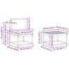 Outdoor Sofa Set with Cushions 8 pcs Natural and Light Grey