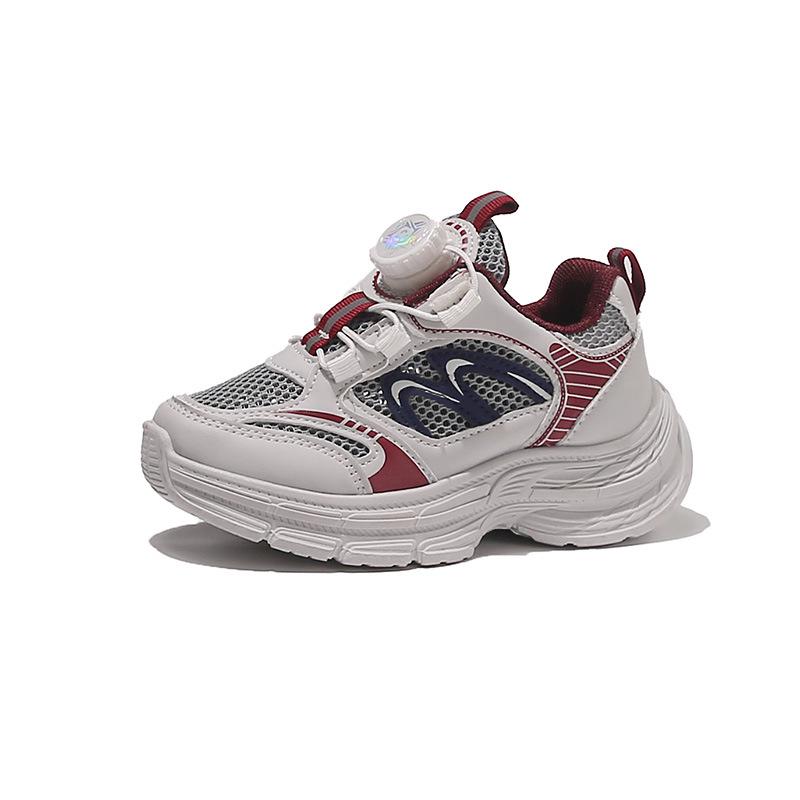 Spring 2026 Unisex Kids  Casual Running Shoes with Rotary Buckle 18CM (Size 28)