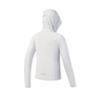 FILA Fitness Fashion Comfortable Simple Sports Training Slim Fit Hooded Knit Jacket Women jackets Light-Blue Gray A51W621501FGY