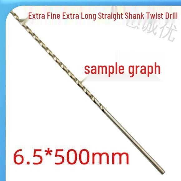 Extra Long 5060 Cm Twist Drill Bit, 500mm High-Speed Steel, Straight Shank for Deep Hole Drilling In Stainless Steel, Wood, 468 Industrial Series.