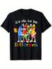 Vintage Graphic 100 Cotton TShirt Its Ok To Be Different Crayon Characters Summer