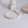 Baroque Pearls Freshwater Pearl Bracelets Adjustable Chain Beaded Strand Bracelets  Women