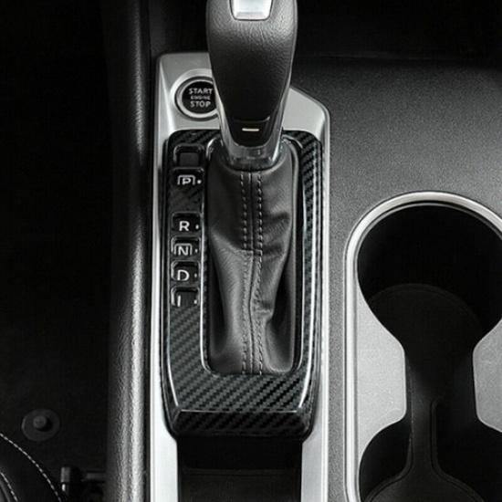 1pcs Carbon Fiber Inner Gear Shift Panel Cover Trim For Nissan Altima -2024