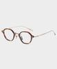Lingkeonpeuleim Arlt-5957 Titanium Eyeglass Frame Havana