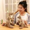 Adorable Kangaroo Plush Set: Mother and Baby Toy Figurines - Perfect Parent-Child Birthday Gift