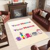 Numberblocks Customized Name Carpet Suitable for Study room Entryway Dormitory Bedrooms Antislip Carpet Anime Office Decor Best for Christmas