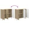 Sideboard Sonoma Oak 89 x 34.5 x 80 cm Engineered Wood