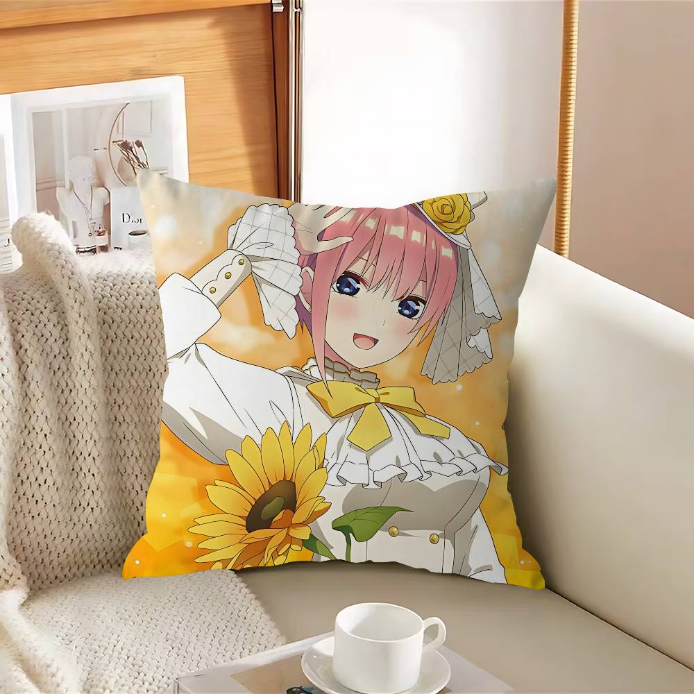 Ichika Anime NakanoS Наволочка Съемная Моющаяся Наволочка-Подушка – Всесезонный Мягкий Лен 12x12Inch