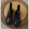 Autumn and winter Martin boots women's new fashion round head thick sole rear zipper short women's boots thick heel velvet