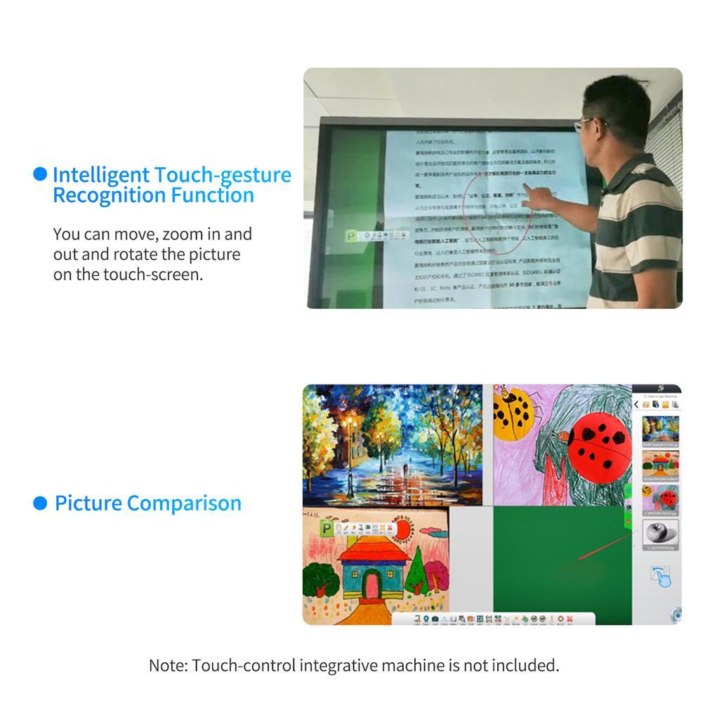 Aibecy BK34 Document Camera Scanner 5 Mega-Pixel HD Camera A4 Capture Size with LED Light Teaching