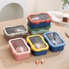 Portable Student Lunch Box With Microwave Safe Plastic For Office And School Use