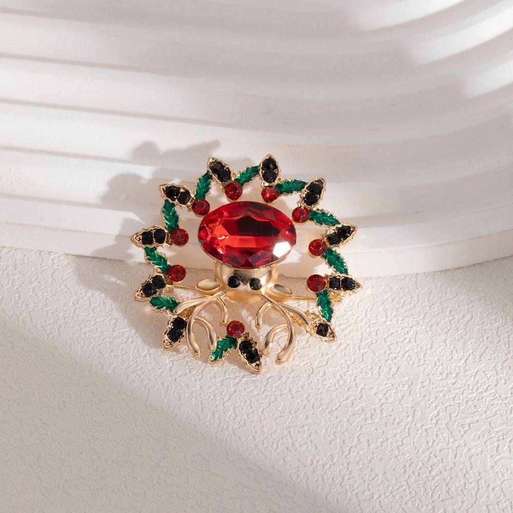 Boots Xmas Enamel Pin Versatile Christmas Oil Drop Brooch Cute Christmas  Brooch  Lady