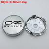 4pcs 60MM Car Wheel Center Caps With OZ O.Z Racing Logo Emblem Wheel Hubcaps Auto Rim Hub Cover Car Accessories