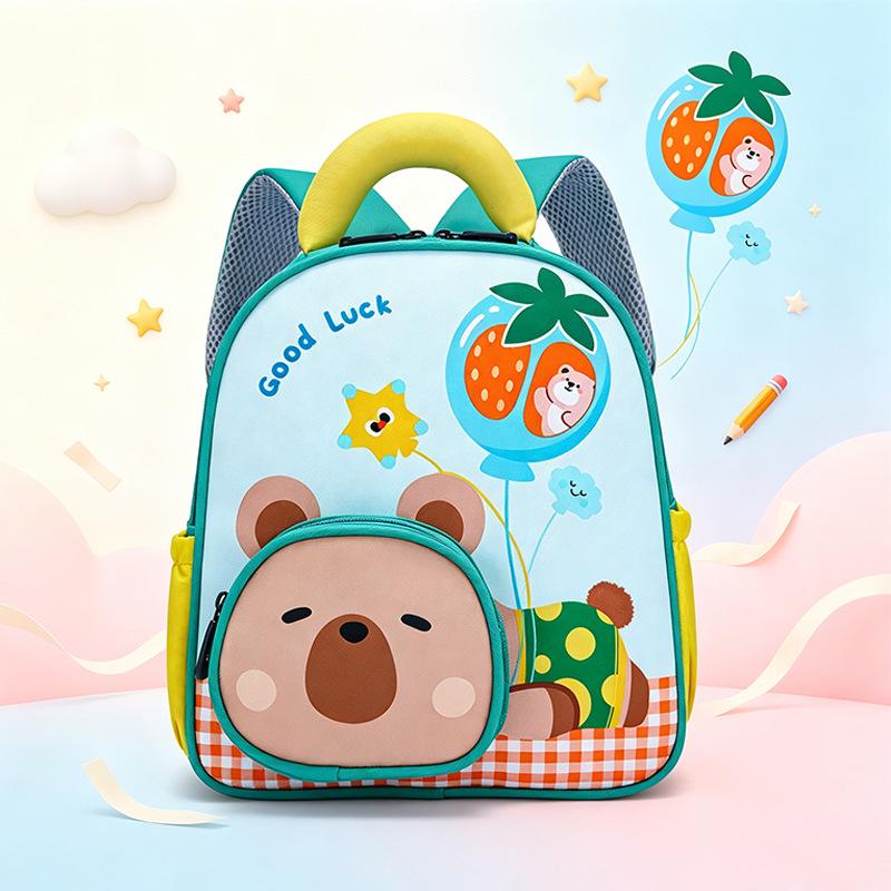 Schoolbag kindergarten schoolbag new cartoon print design children's backpack cute boys and girls preschool backpack