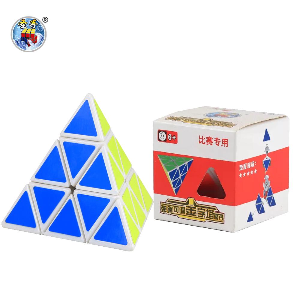 Sengso Pyramid Cube 2X2 3X3 4X4 Special Cubo Sticker Magic Speed Cubu Profession Puzzle High Quality Kid'S Fidget Toys
