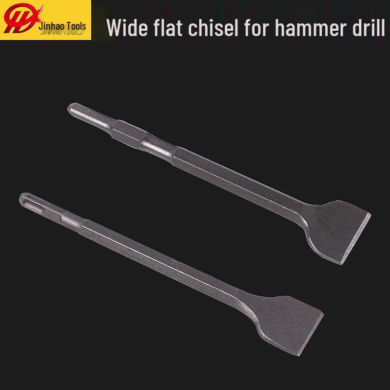 

Flat & Pointed Chisels for Hammer Drills and Electric Picks Hammer drill wide flat chisel [40mm wide]