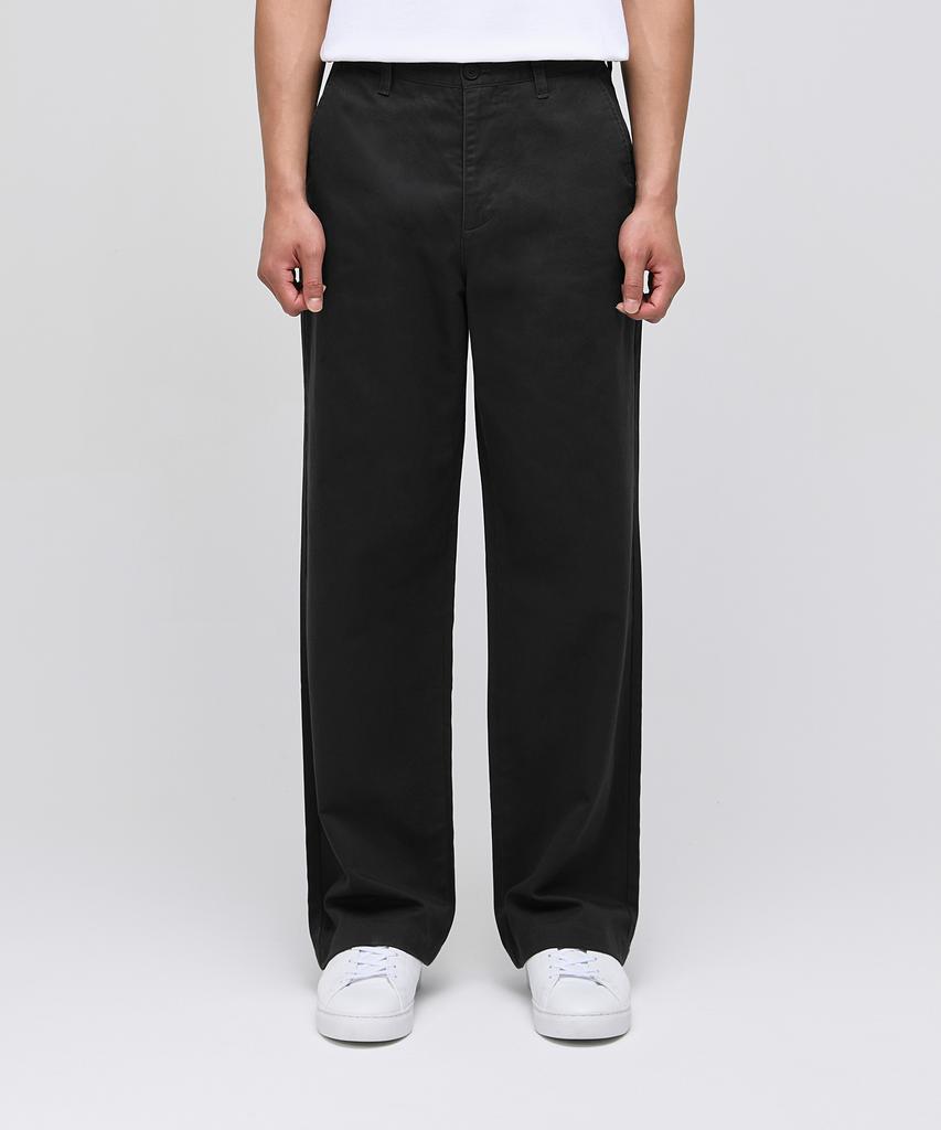 MUSINSA STANDARD Wide Chino Pants [Black]
