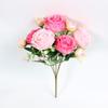 Artificial Persian Rose Bouquets - 5-Head Faux Roses for Home and Wedding Décor