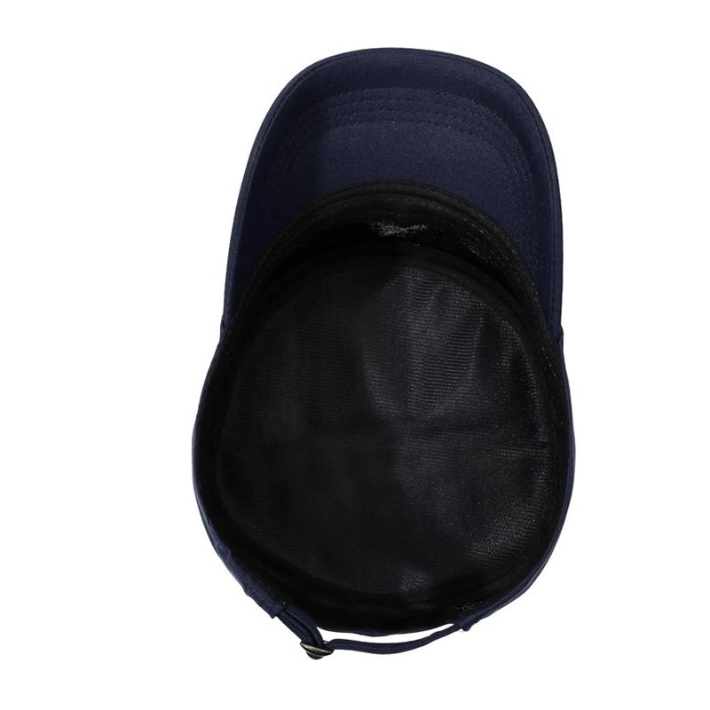 Men's Flat Top Hat Outdoor Sun Protection Hat Middle-Aged Sports Cap