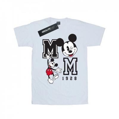 Womens/Ladies Mickey Mouse Jump And Wink Cotton Boyfriend T-Shirt
