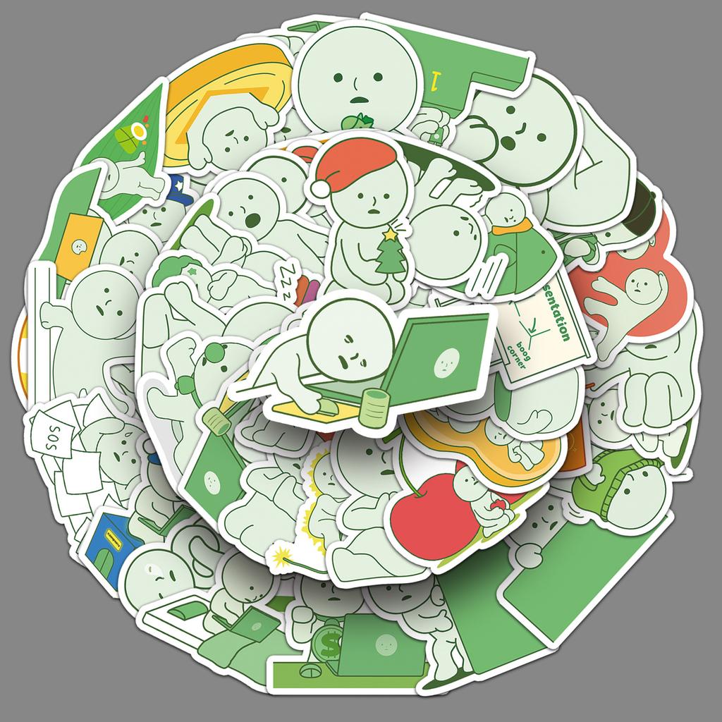 50 Corner Jun SMISKI Graffiti Stickers Cartoon Cute Guka Decorative Mobile Phone Tablet Computer Handbook Stickers