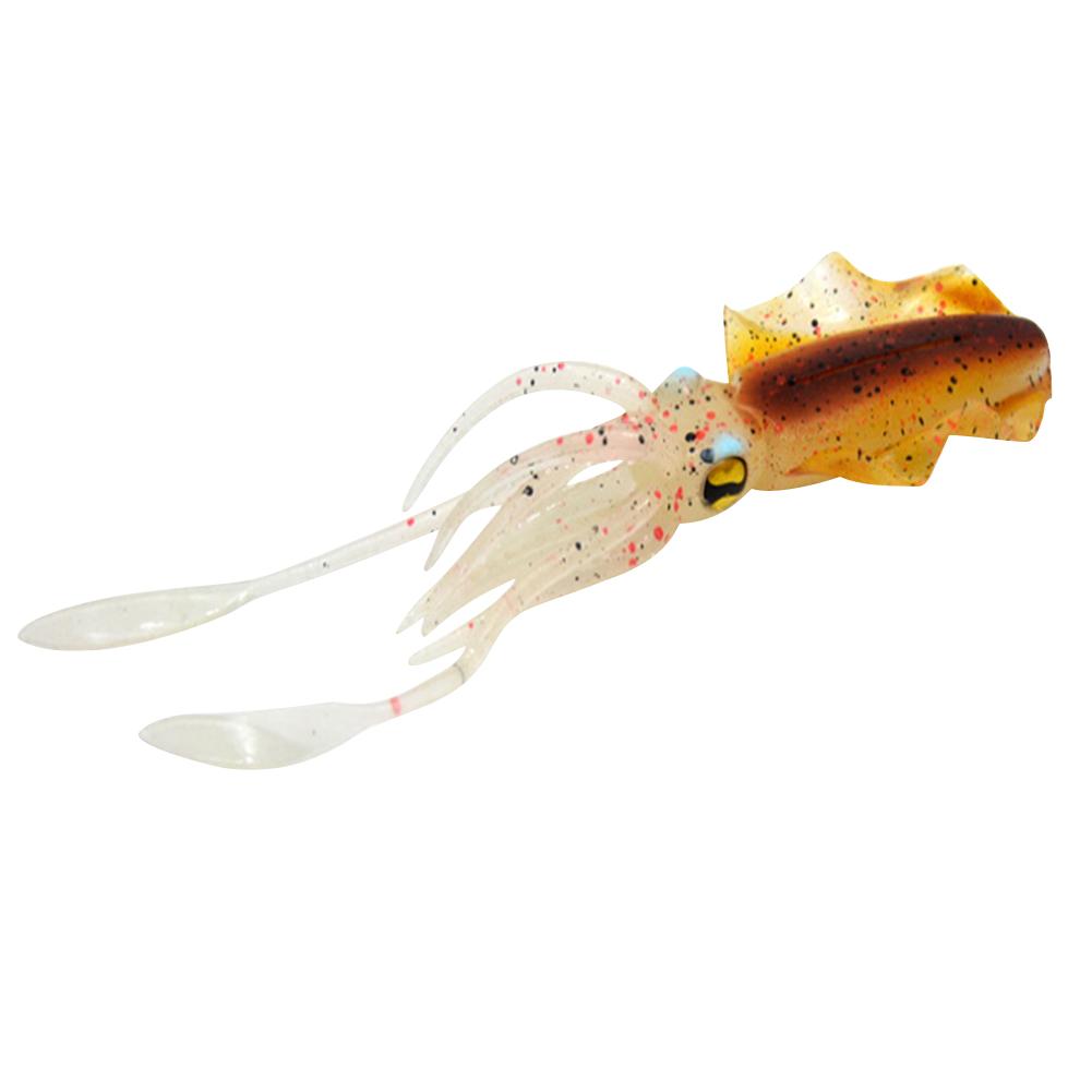 

Artificial Floating Octopus Bait 15.5cm Glowing Soft Octopus Bait 3D Eyes Snapper Fishing Soft Lures Outdoor Fishing Accessories золотой