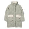 Teddy Diamond Quilting Long Puffer  Olive 