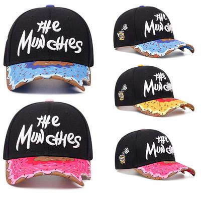 New Fastball CAP Letter Embroidery Watermelon Printing Hip-hop Hats Outdoor Adjustable Casual Baseball Caps Sunscreen Hat