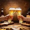 Trophy Beer Glass, High Borosilicate Glass Cup for Craft Beer, Large Capacity Soccer Trophy Mug, Bar Home Beer Cup Party Gift