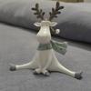 Creative Resin Deer Figurine Kids Room Desktop Shelf Unique Ornament Cute Decorative Item