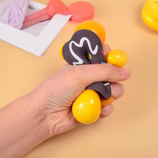 Realistic Donut Slow-Rising Squeeze Toy Soft Fidget for Stress Relief Cute Dessert-Themed Decompression Gadget for Kids Adults