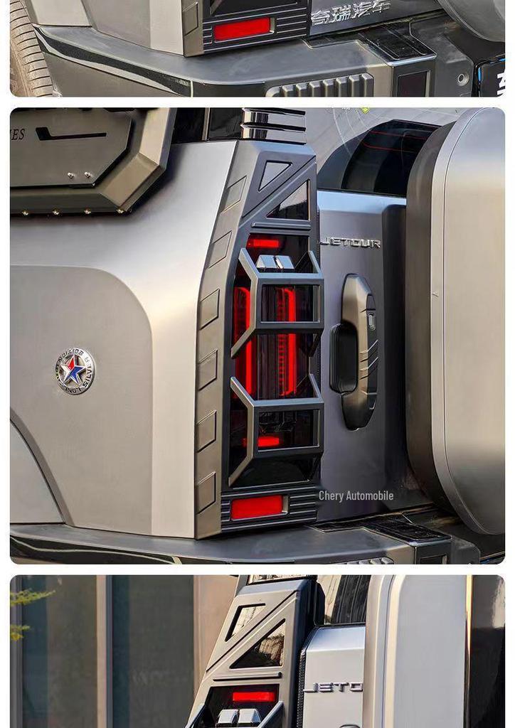 Jetour Traveller Front & Rear Headlight, Fog Light, & Taillight Covers & Frames - Stylish Exterior Modification Accessory.