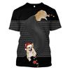 Fashion 3D Dog Pet Print Men's T Shirt Casual O-neck Loose Short Sleeve Tops Fashion Trend Summer Oversized T-shirt Men Clothing