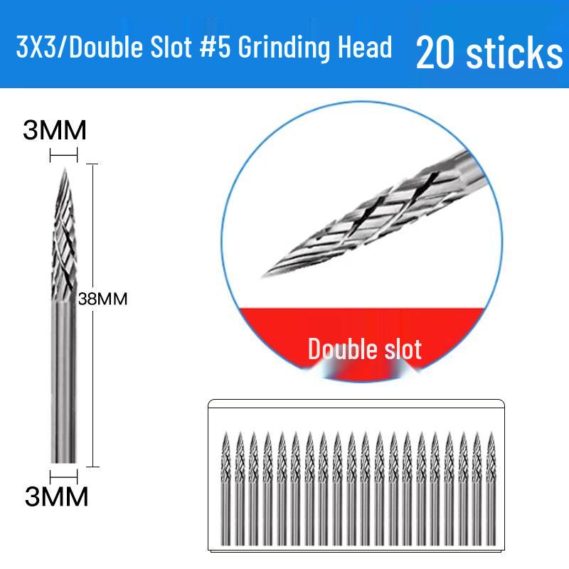 3mm Wolframstahl Entgratungs-Karbid-Schleifkopf für Metall- und Edelstahl-Fräser