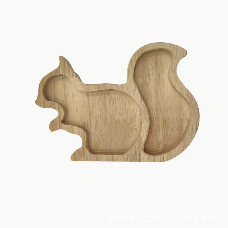 Wooden Fruit Platter Set | Creative Shape Divided Snack Trays for Fruits, Nuts & Candies