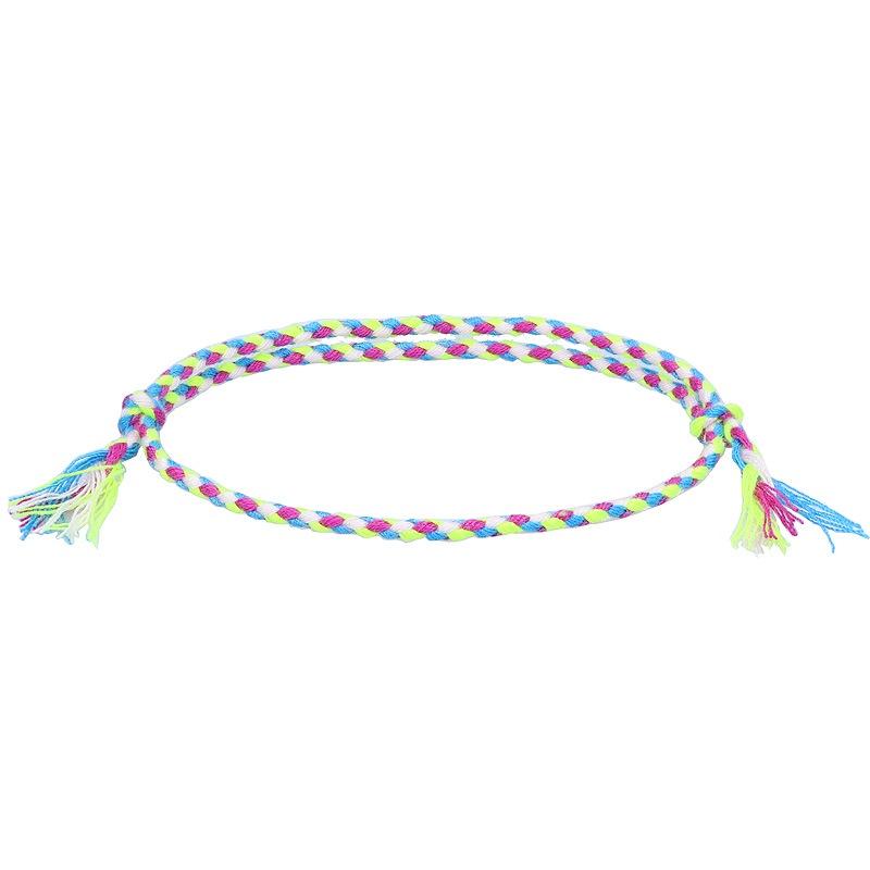 New Cross-border Simple Safety Buckle Four-strand Colorful Hand Rope Handmade Braided Red Rope Bracelet Suitable For Travel Souvenirs Mixed Colors