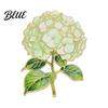 Colorful Enamel Brooch Pin Hydrangea Shape Lapel Polished Edges Backpack