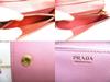 Authentic PRADA Saffiano Metal Pink Leather Bifold Long Flap Wallet #a126  Refurbished