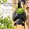 Plastik Fledermausförmiger Blumentopf Gotischer Stil Hängender Fledermaus-Pflanztopf Balkon Dekoration